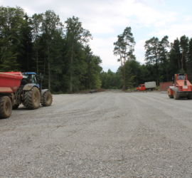 Der Standort WEA 5 ist eingeschottert